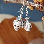 Day of the Dead drop earrings/ Dia de los Muertos